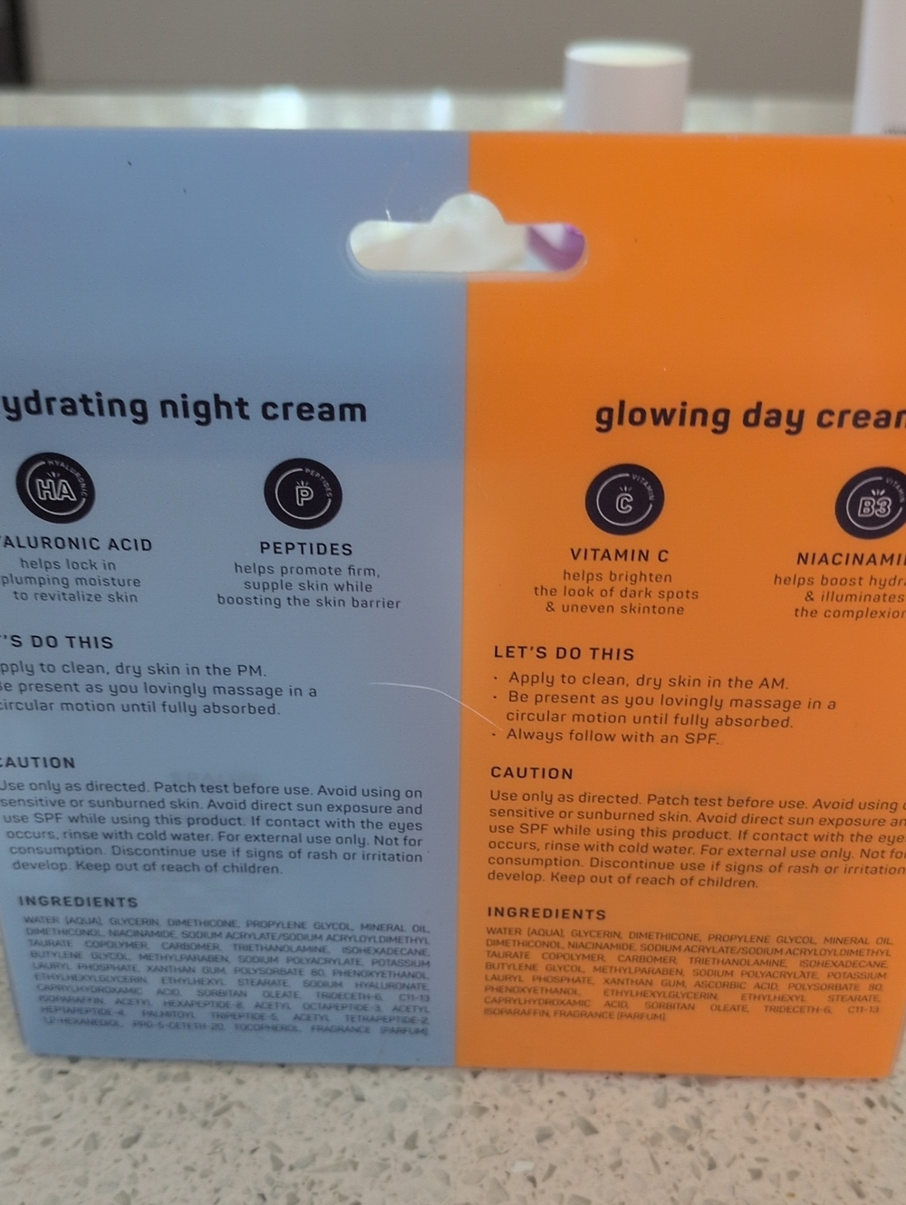 SpaLife Glowing Day & Hydrating Night Cream Duo - Orange & White - Picture 4 of 4